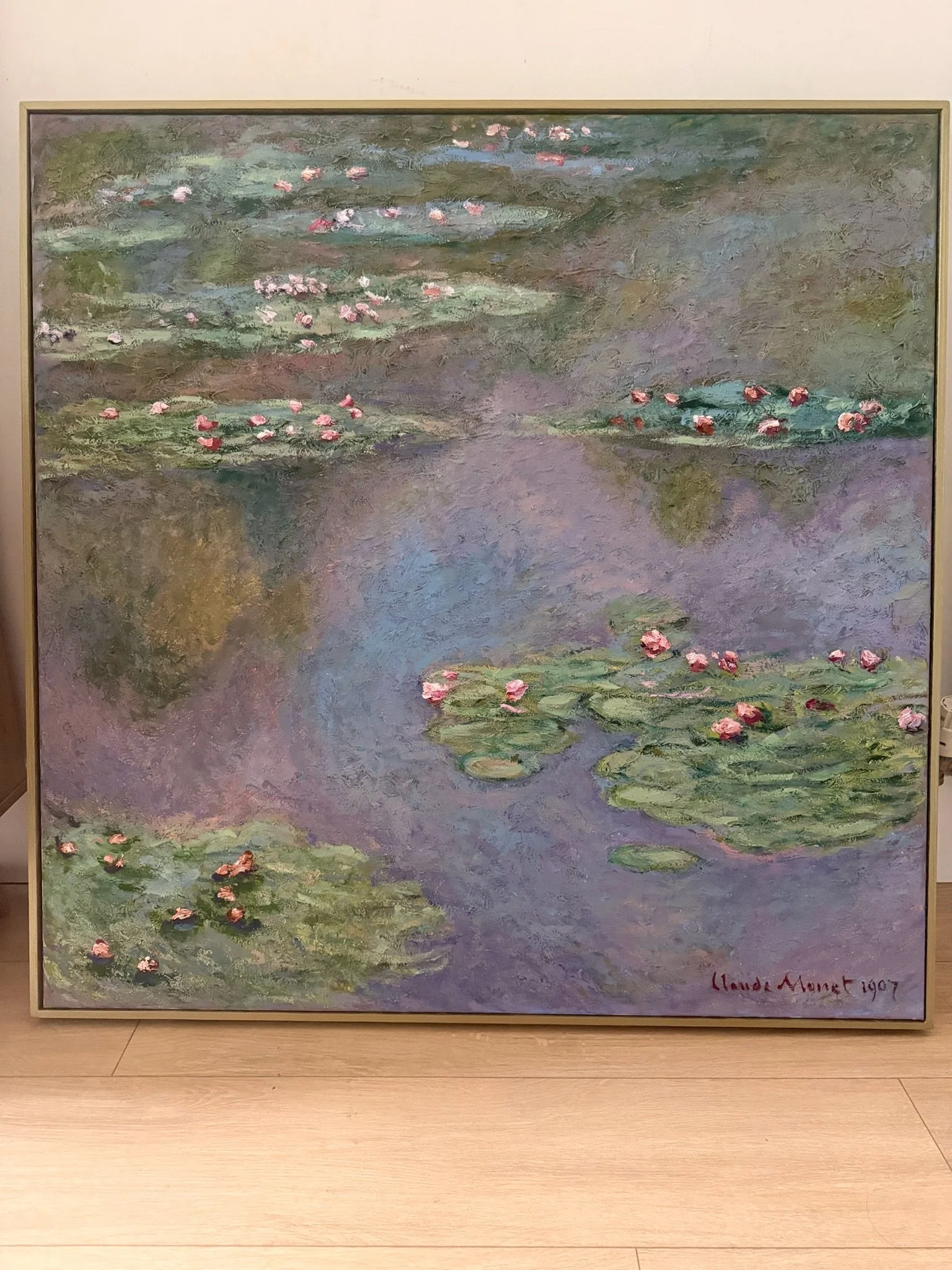 Monet, Waterlillies, 1907. Reproduction