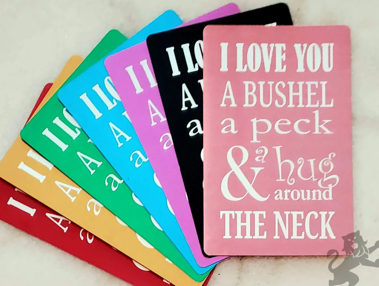 Personalized Metal Cards with laser-engraved messages for any occasion.