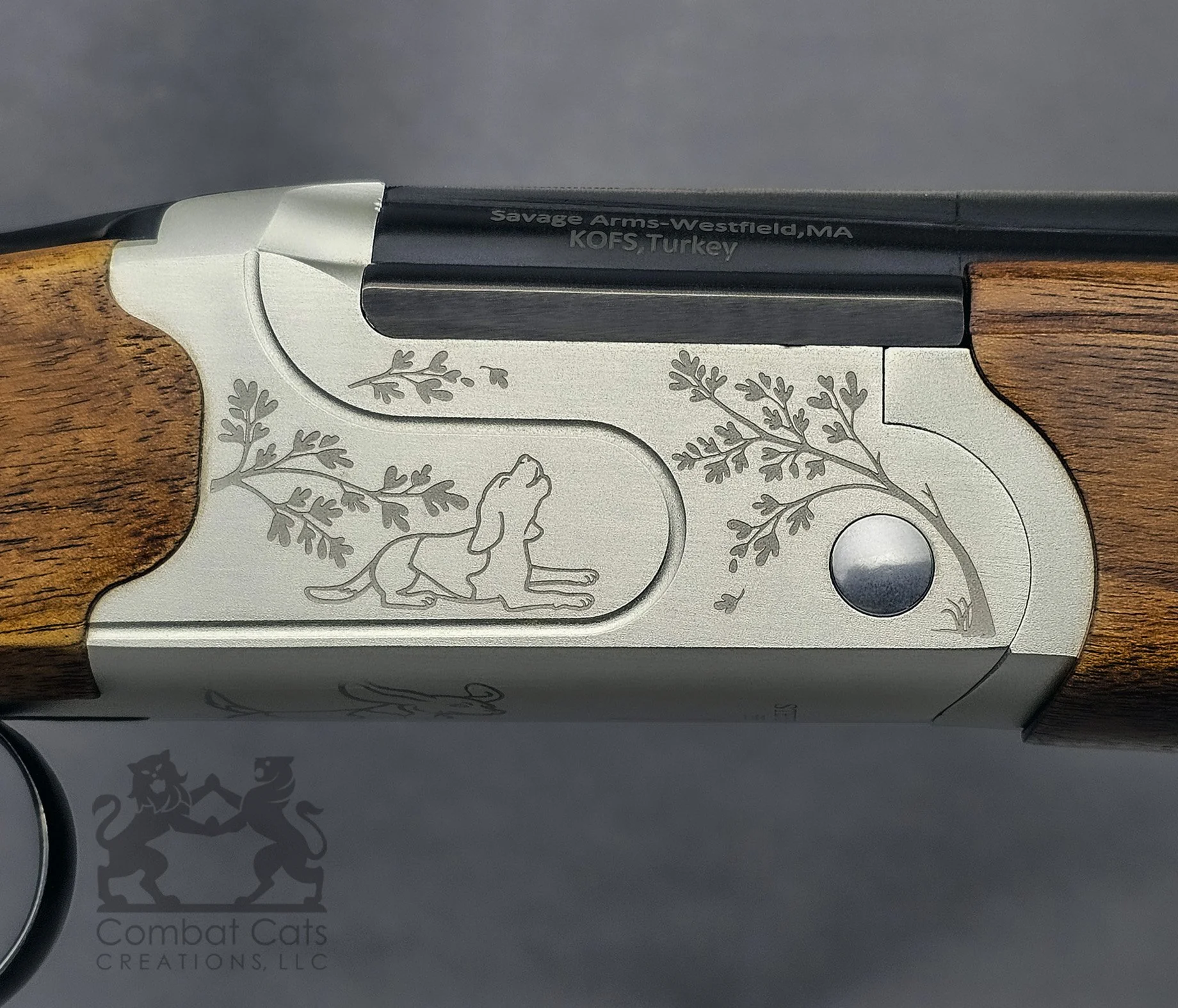 Savage Stevens 555 Over/Under Shotgun celebrating the timeless tradition of the hunt.