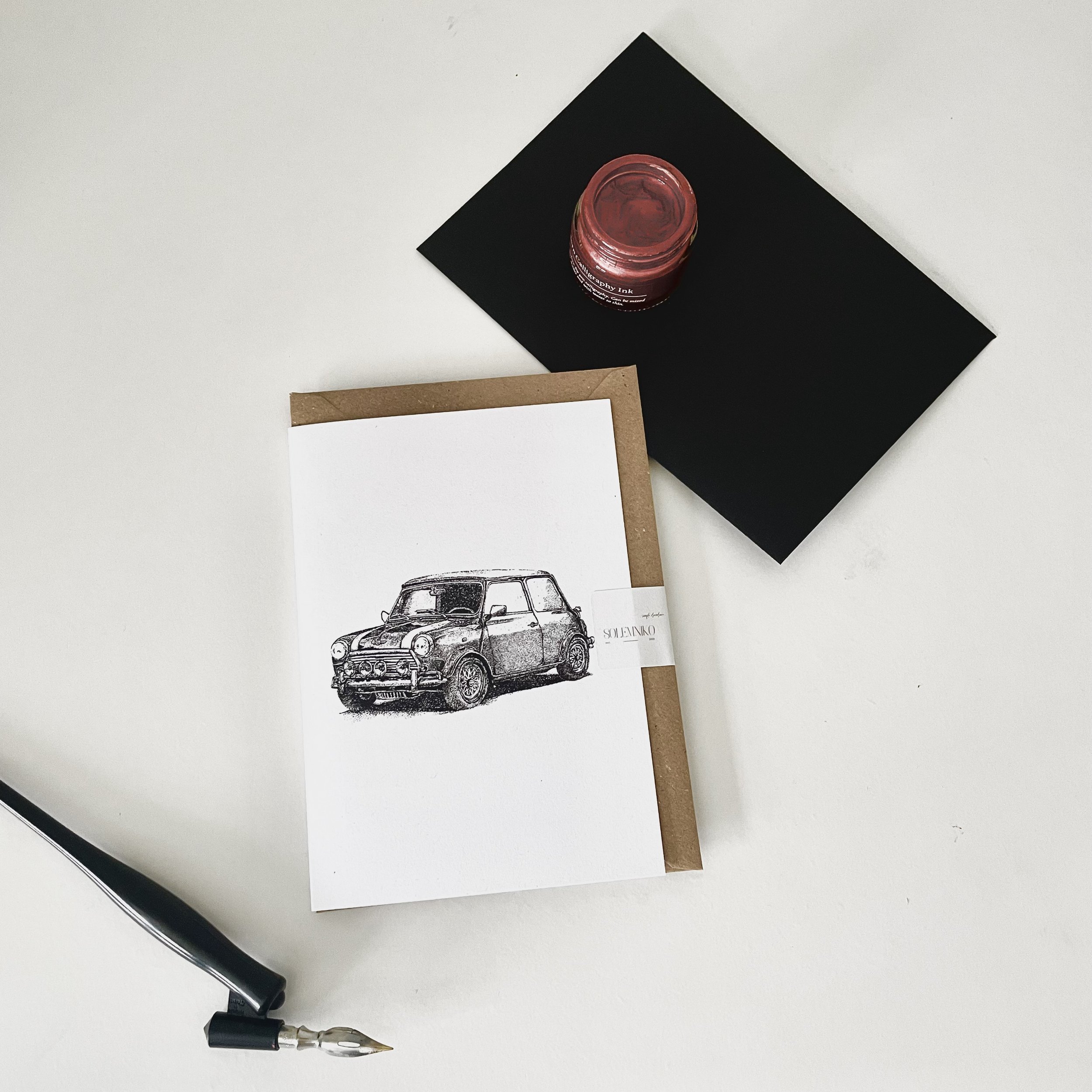 Mini Cooper Luxury Greeting Card