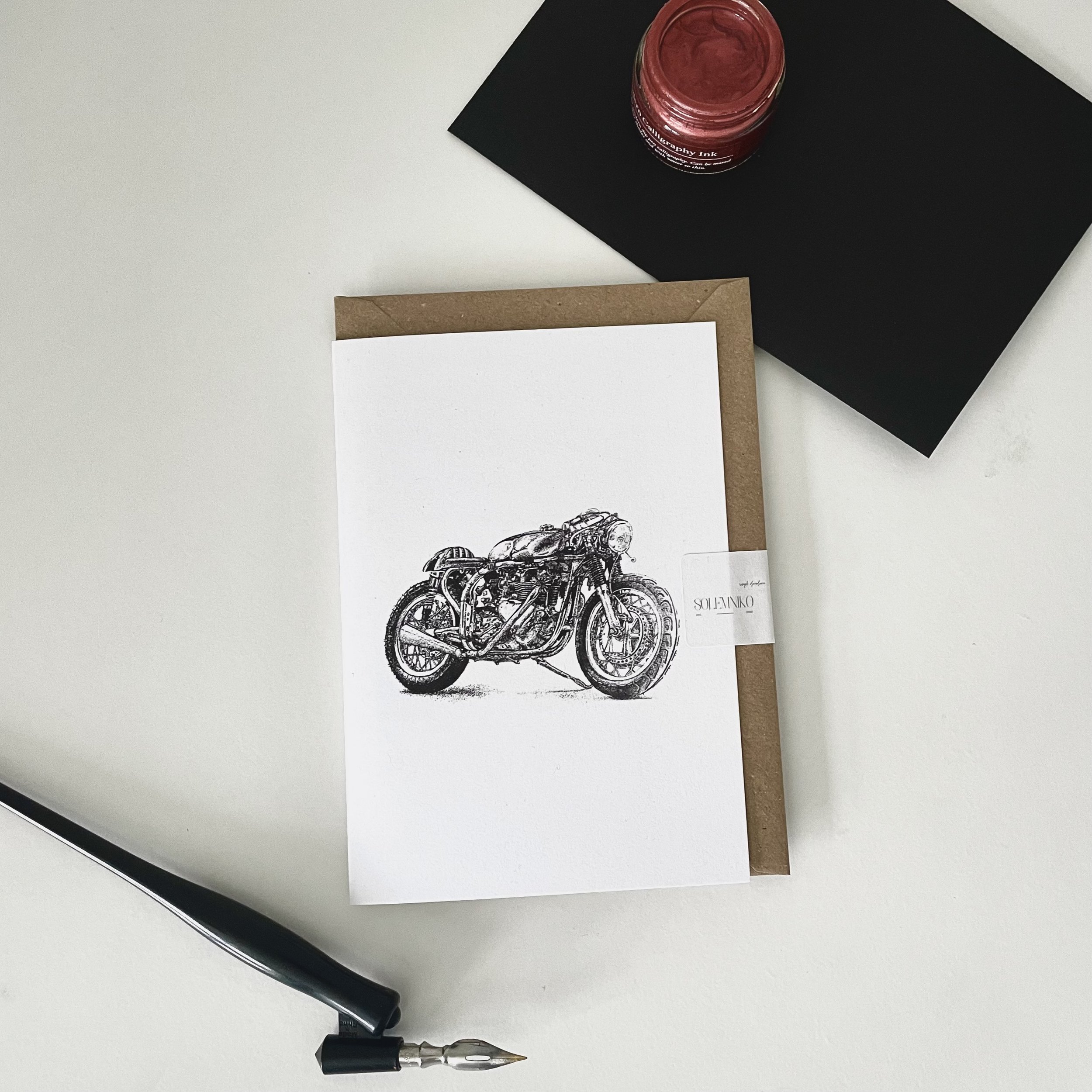 Norton Manx Luxury Greeting Card