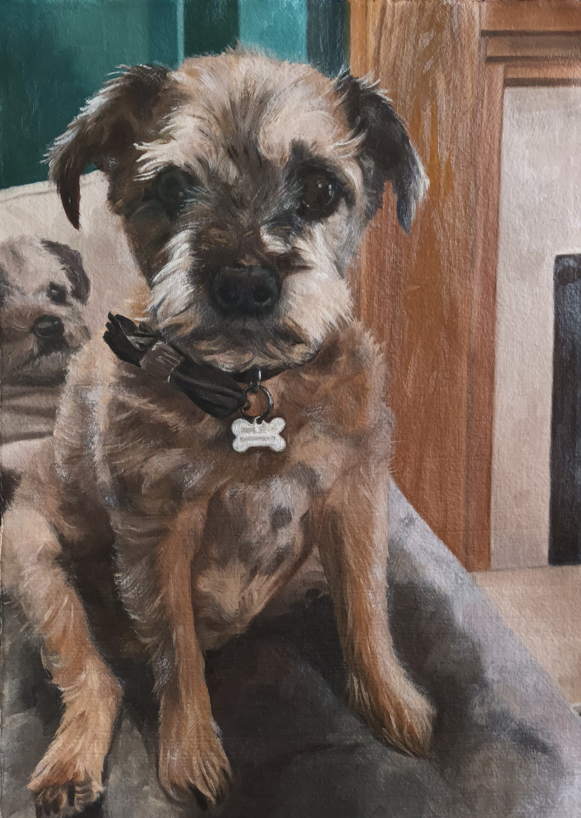 SOLD: Commission (oil on paper, A3)