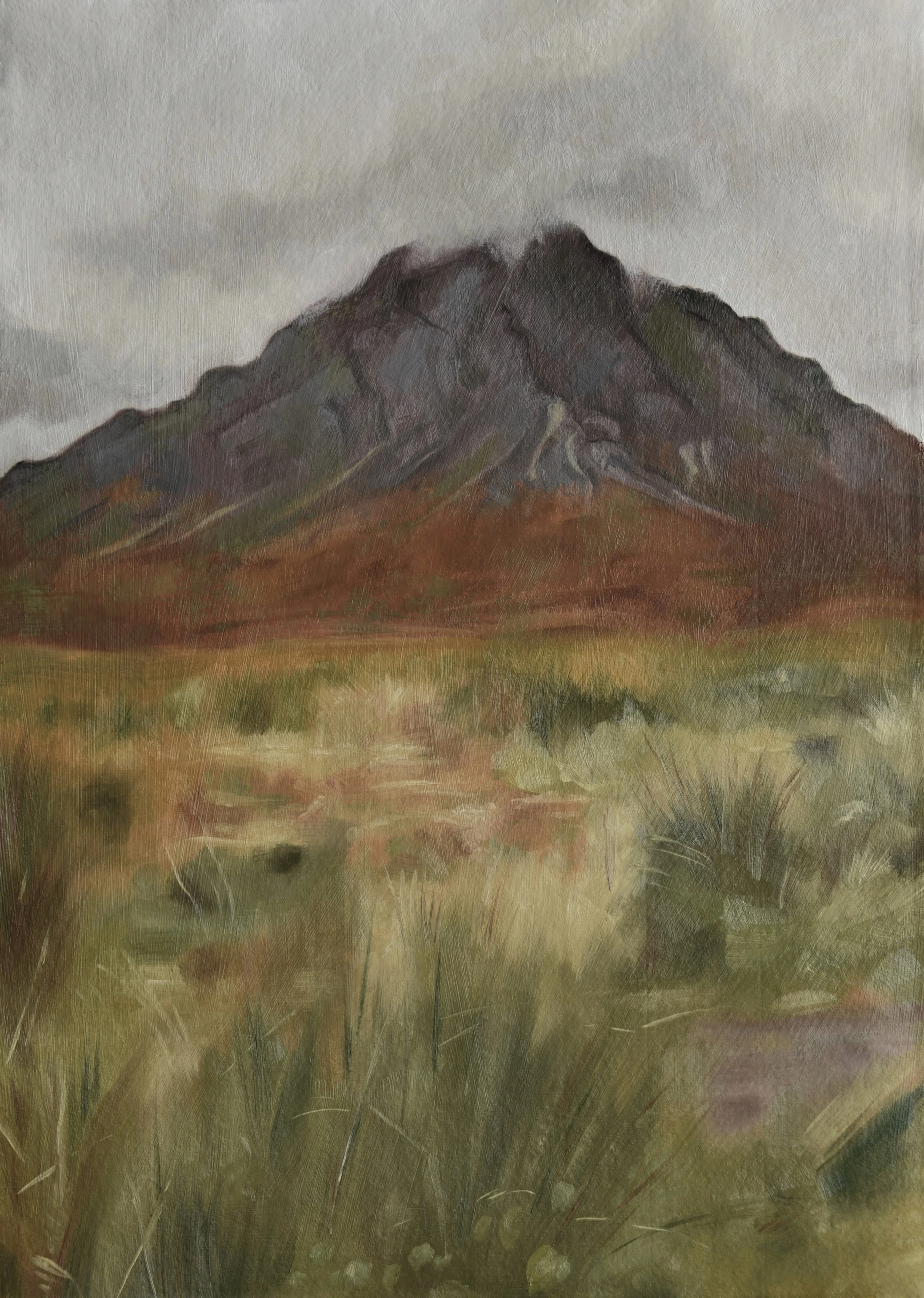 The Great Herdsman, Glencoe (oil on paper, A3)