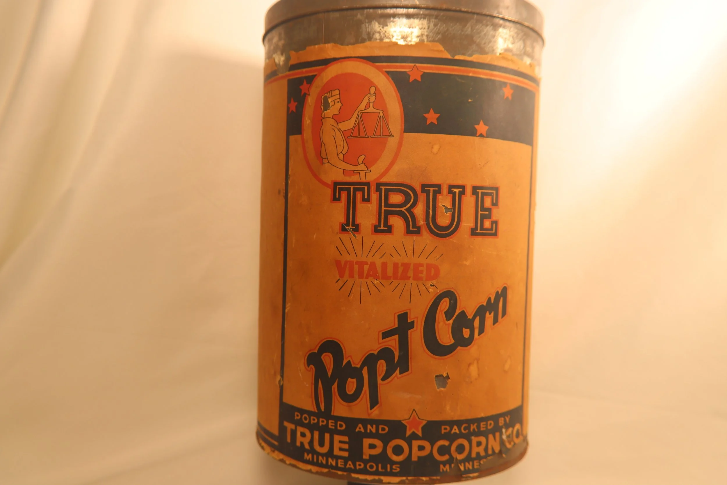 Vintage Popcorn Can — Unearthed Relics