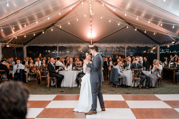 Honey & White Checkered