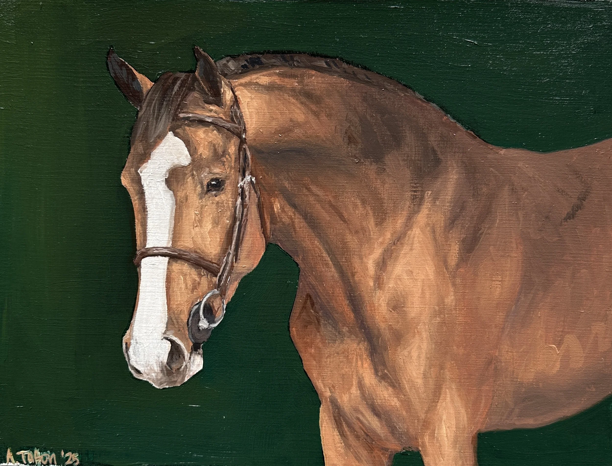 9"x12" original oil on linen paper. 2025. SOLD.