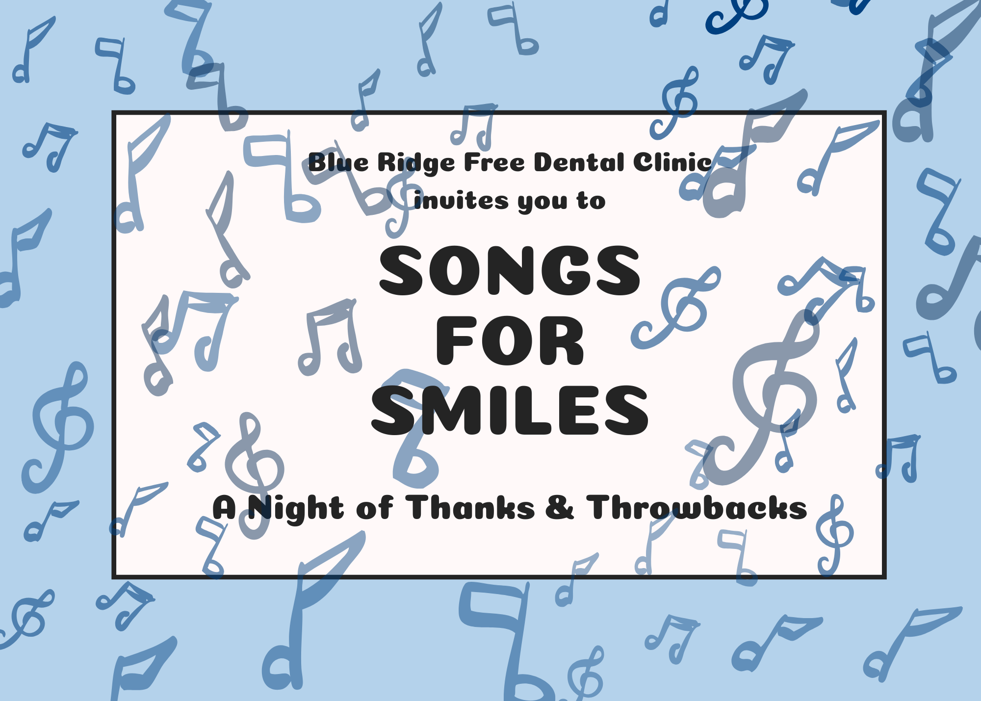 Songs for Smiles: A Night of Thanks & Throwbacks