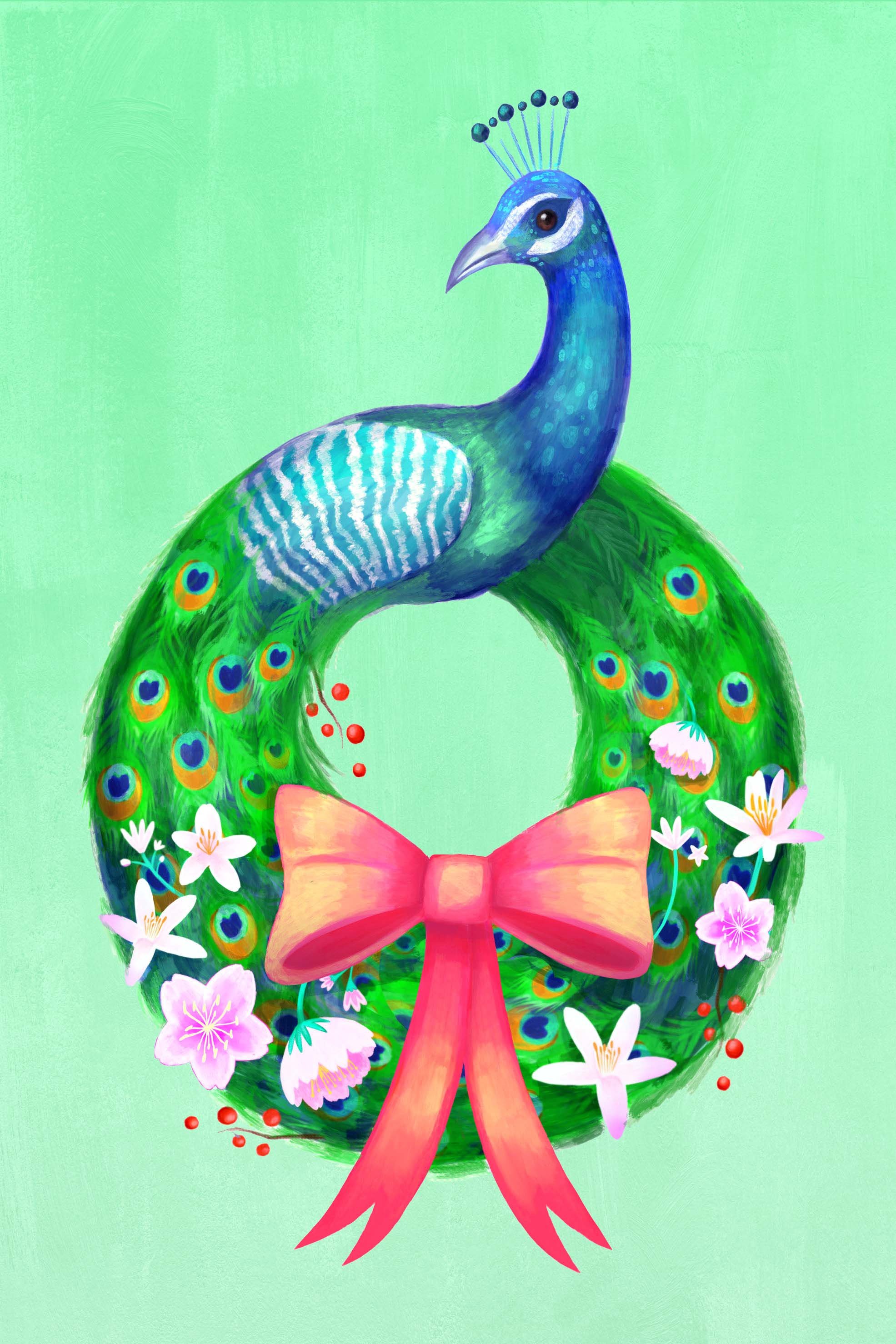 Peacock Wreath