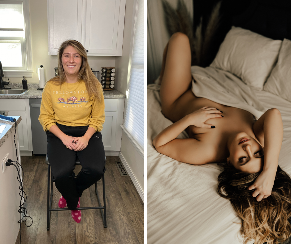 Before and After Boudoir