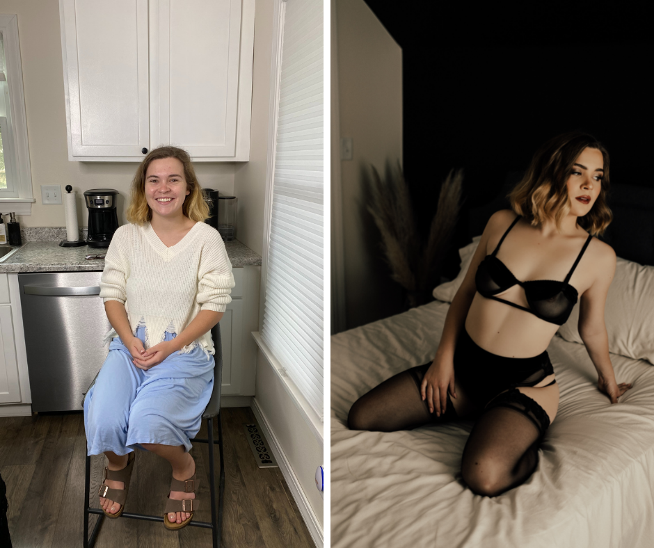 Before-and-After Bridal Boudoir