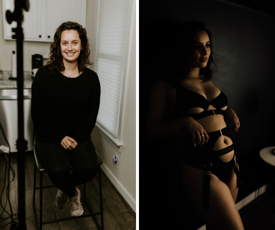 Before and After Wisconsin Boudoir Shoot