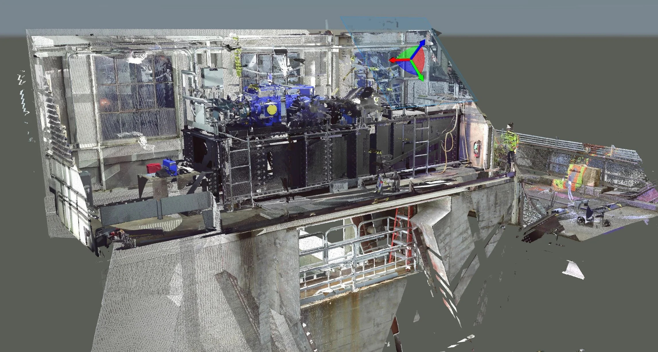 Gate Control Gear Box - 3D Scan Point Cloud