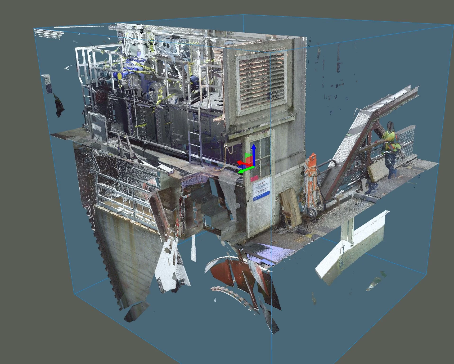 Gate Control Gear Box - 3D Scan Point Cloud