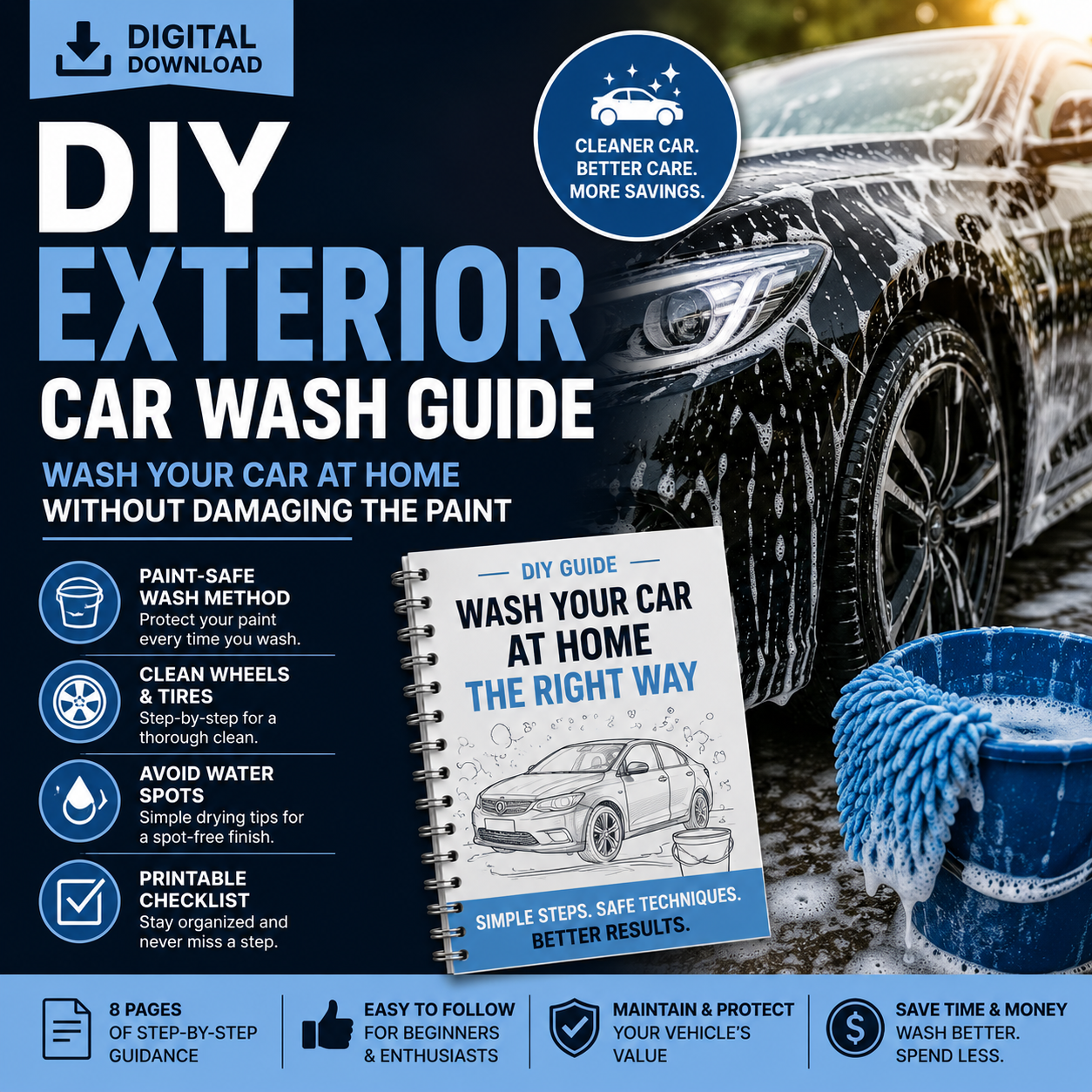 DIY Exterior Car Wash Guide – Wash Your Car at Home Without Damaging the Paint
