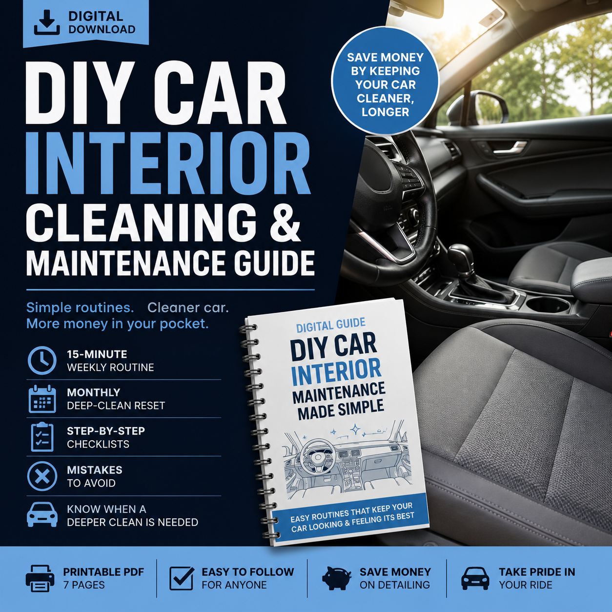 DIY Car Interior Cleaning & Maintenance Guide