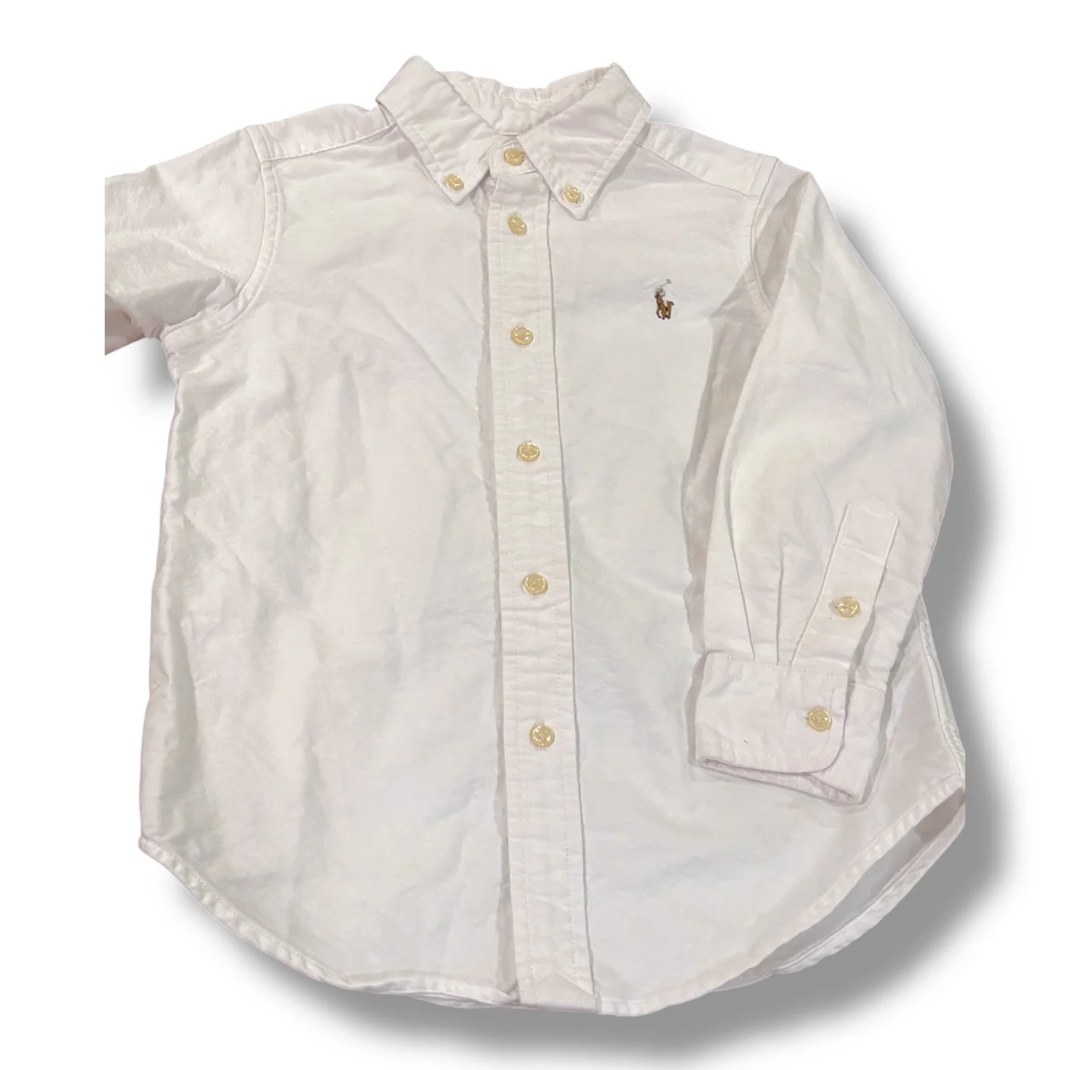 Size 4 Ralph Lauren white button-up shirt