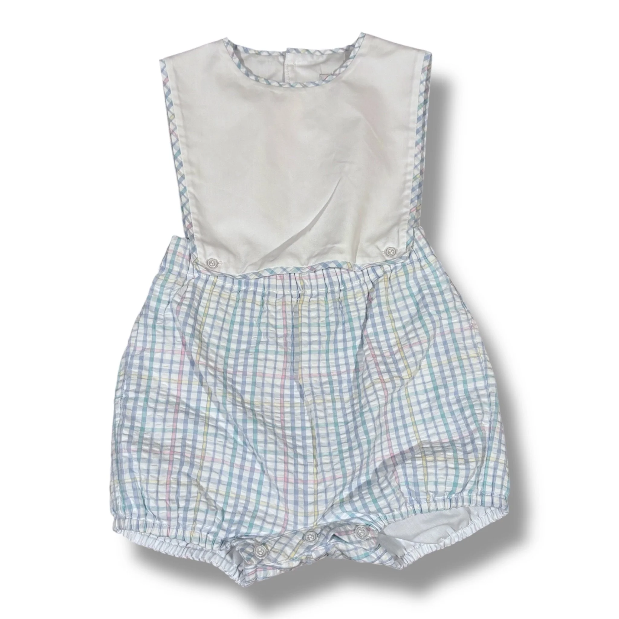 Size 24 month Sophie & Lucas pastel bloomer w/ button-in white top