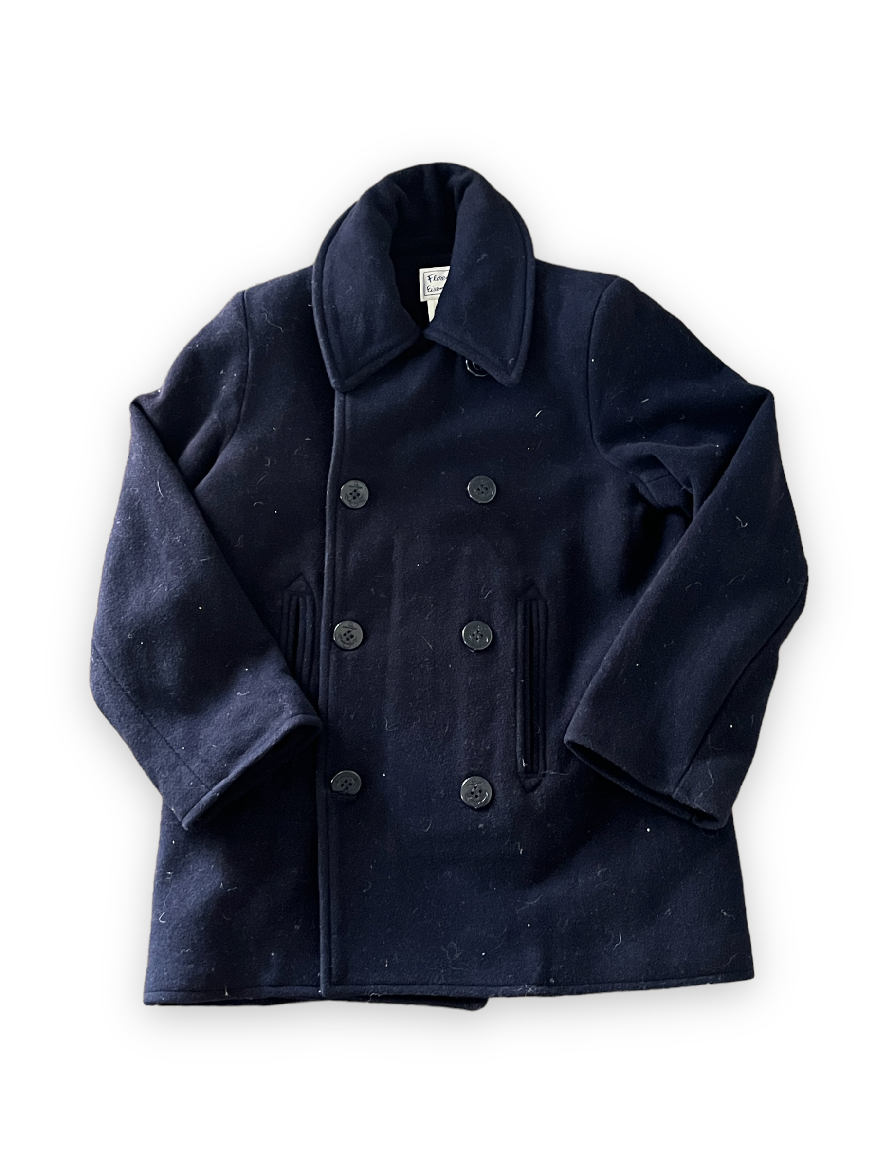 Size 8 Florence Eiseman wool navy pea coat