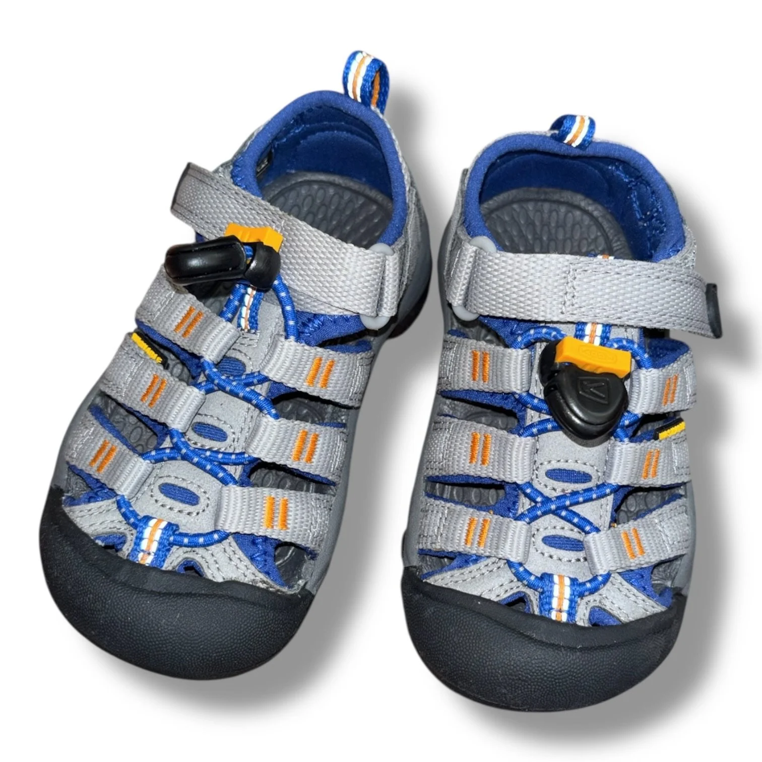 Size Toddler 8 Keen gray/blue/orange sandals NWT
