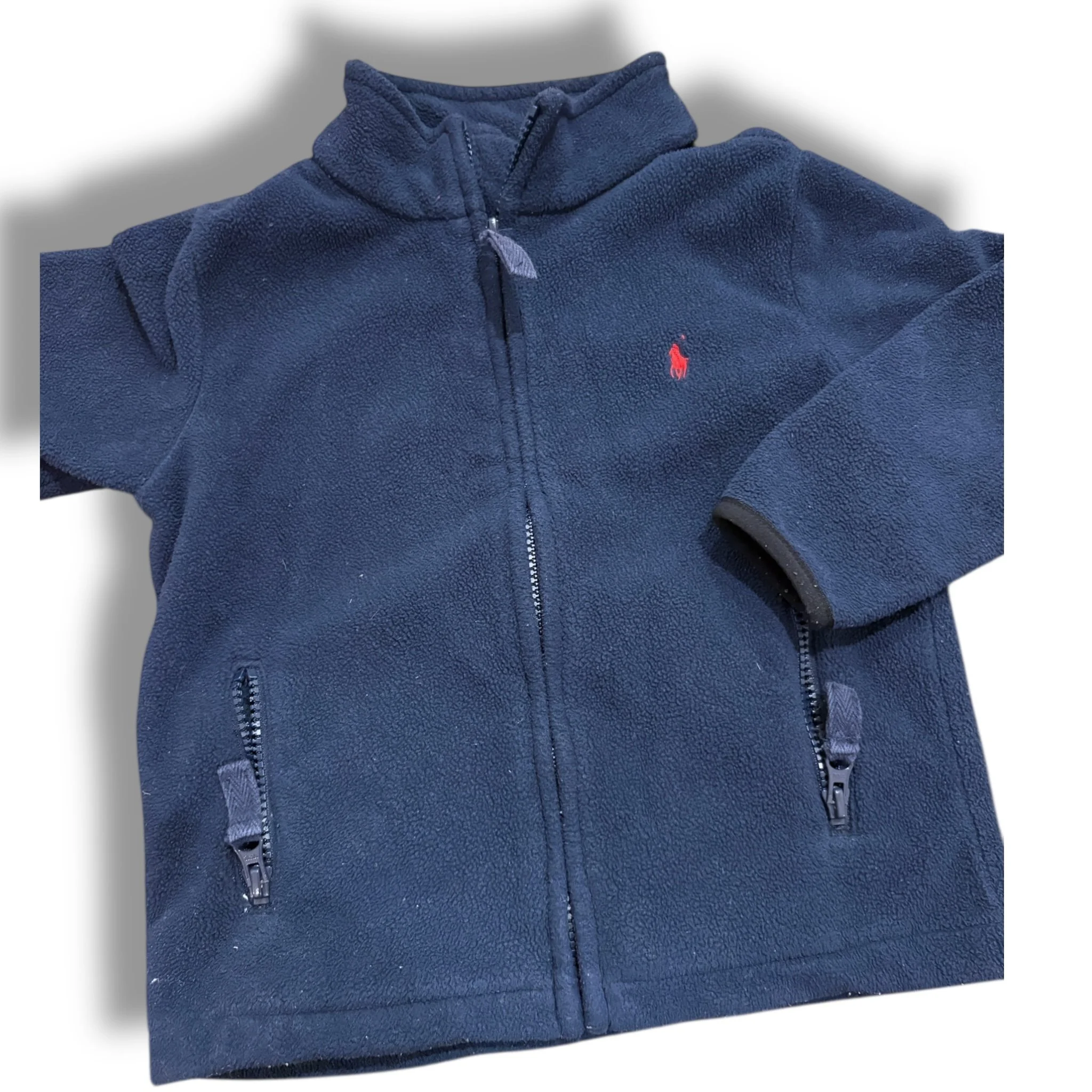 Size 4 Ralph Lauren navy fleece zip-up jacket