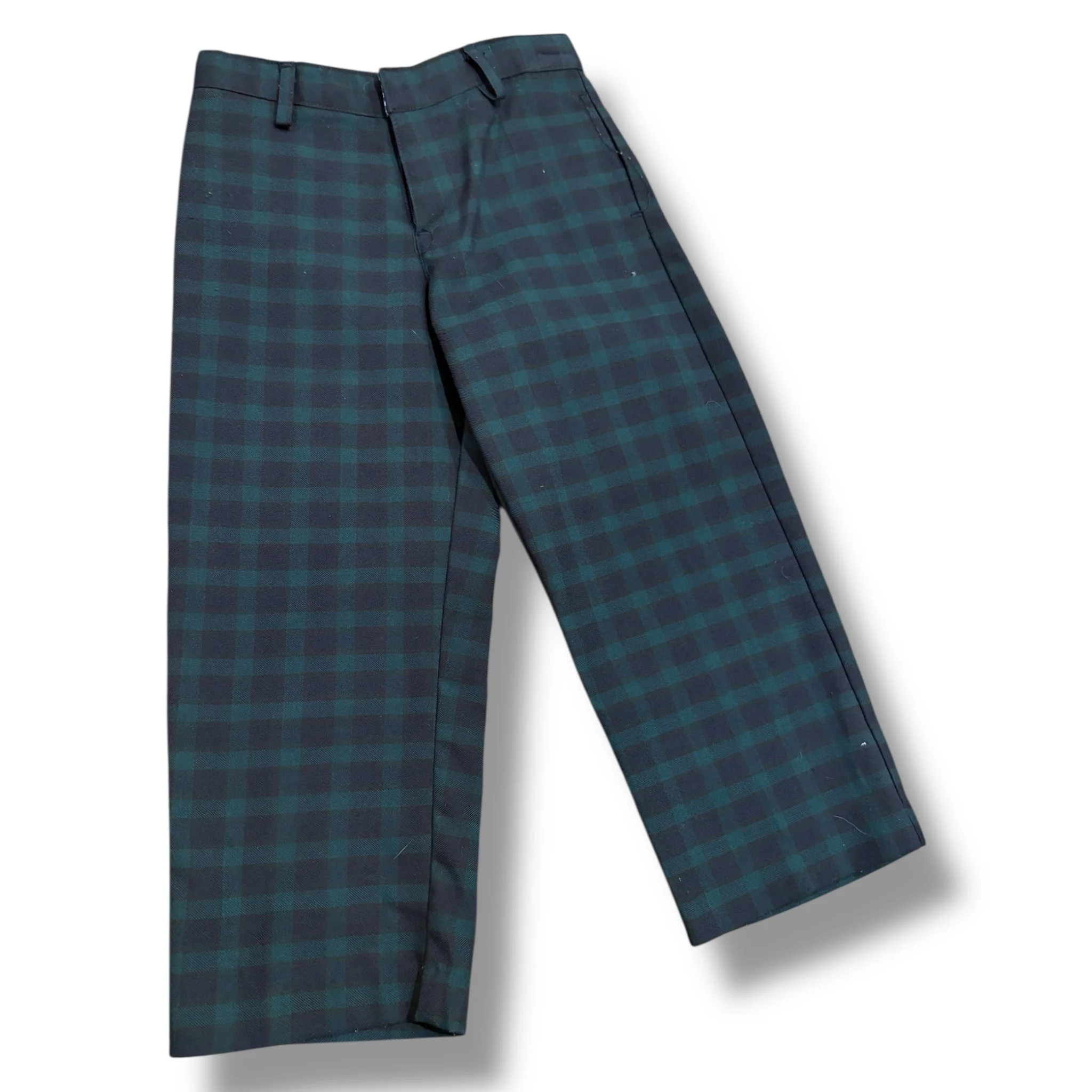 Size 4 TF laurence navy/green plaid pants