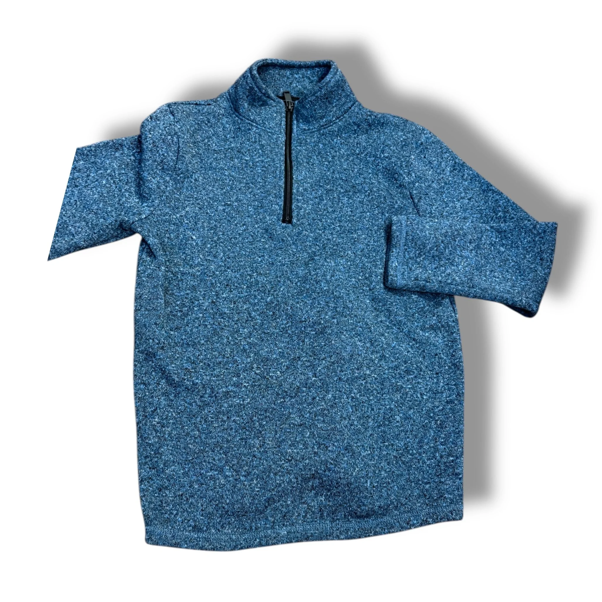 Size M 7/8 heathered blue quarter zip