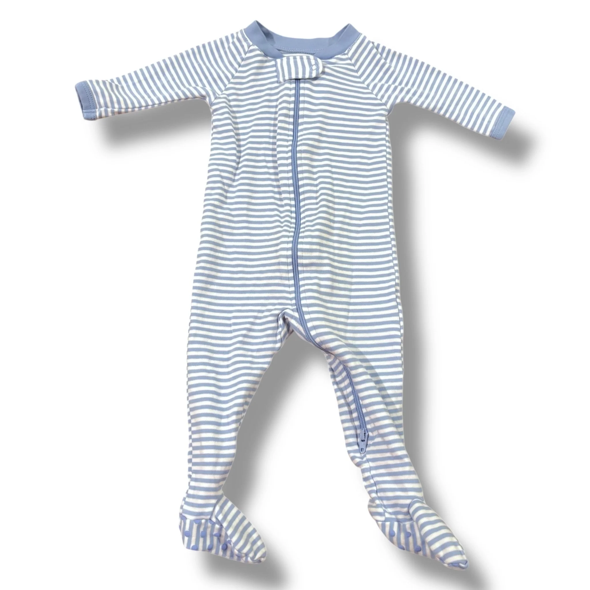 Size 3-6 month LAKE light blue/white striped sleeper