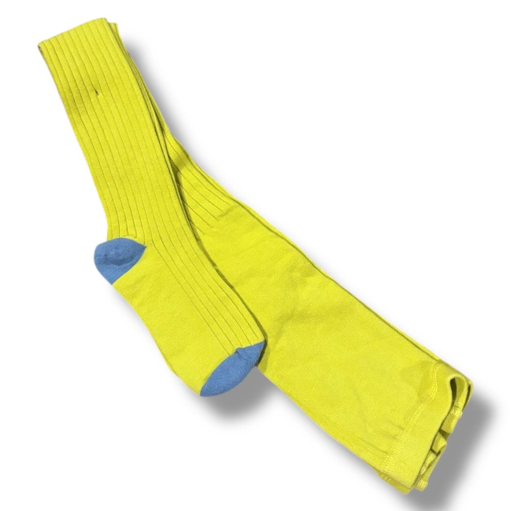 Size 9-10 Boden mustard yellow ribbed tights NWT