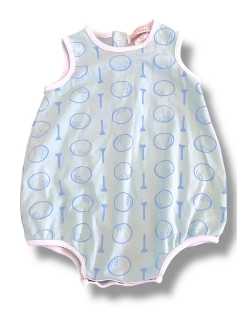 Size 12-18 month TBCC golf ball and tee light blue bubble