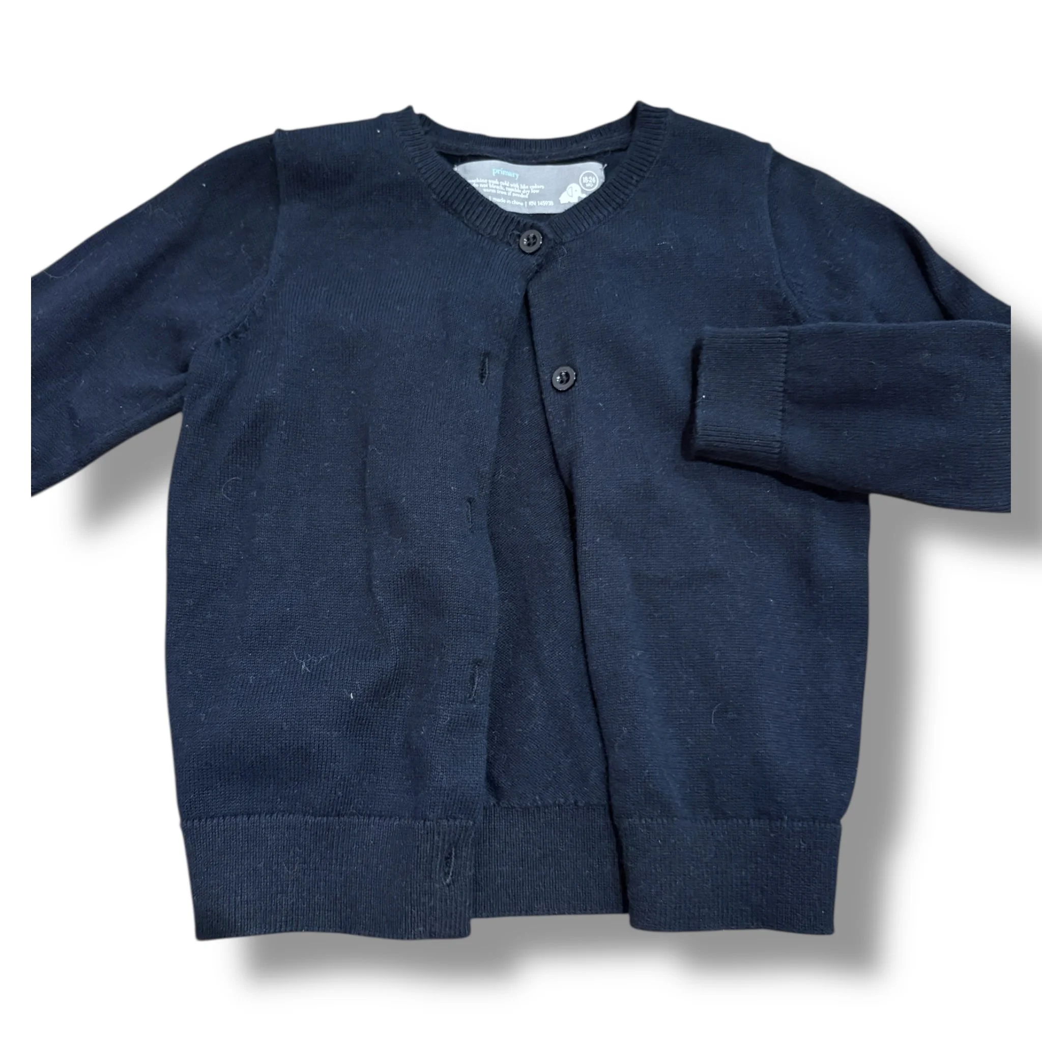 SIze 18-24 month Primary navy cardigan