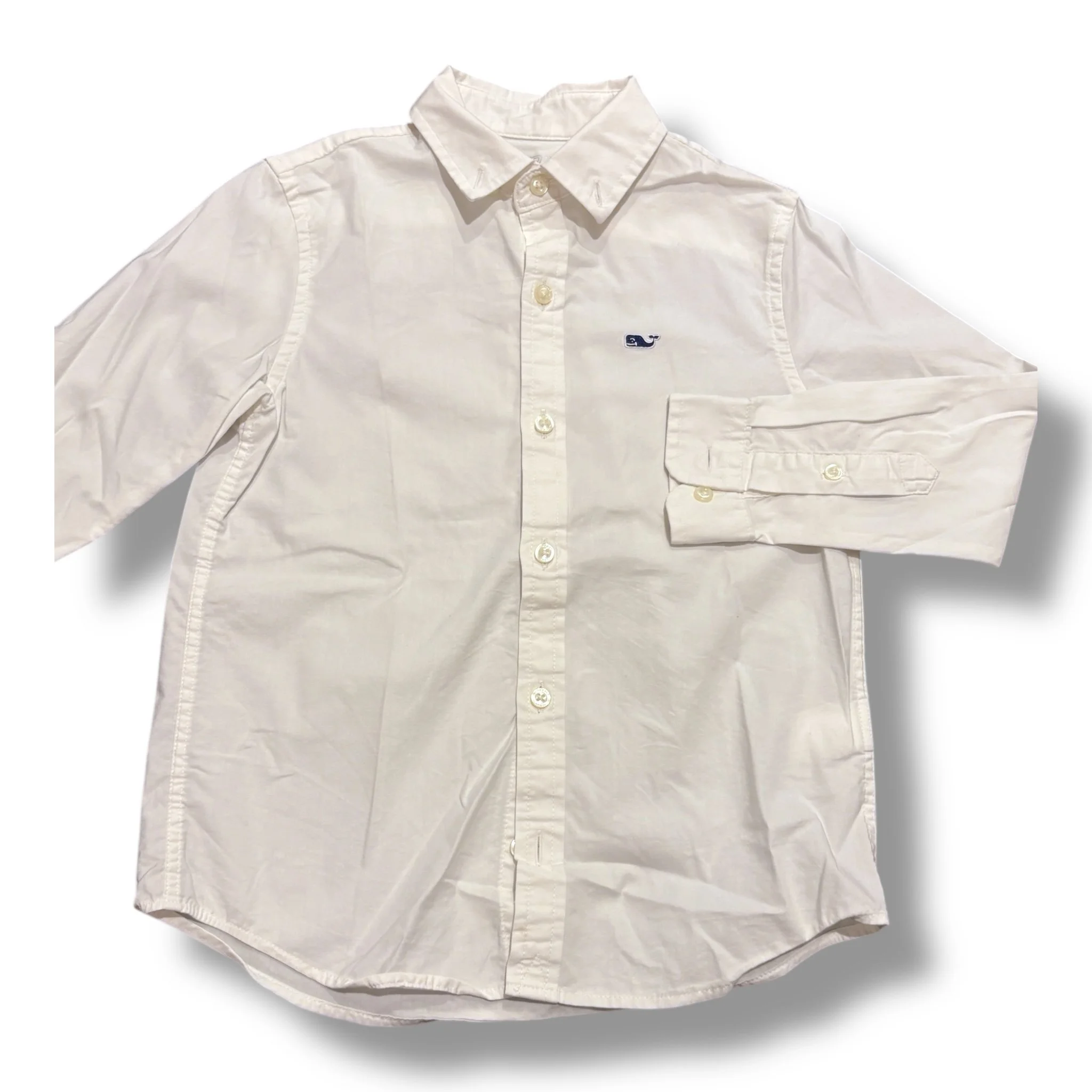 Size 5 Vineyard Vines white performance button-down shirt