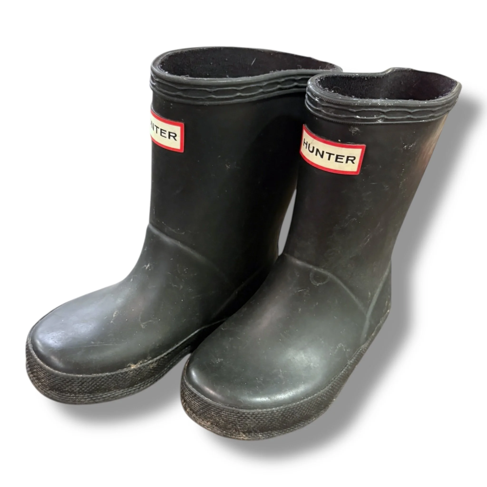 Size Toddler 7 boy/8 girl Hunter black rain boots