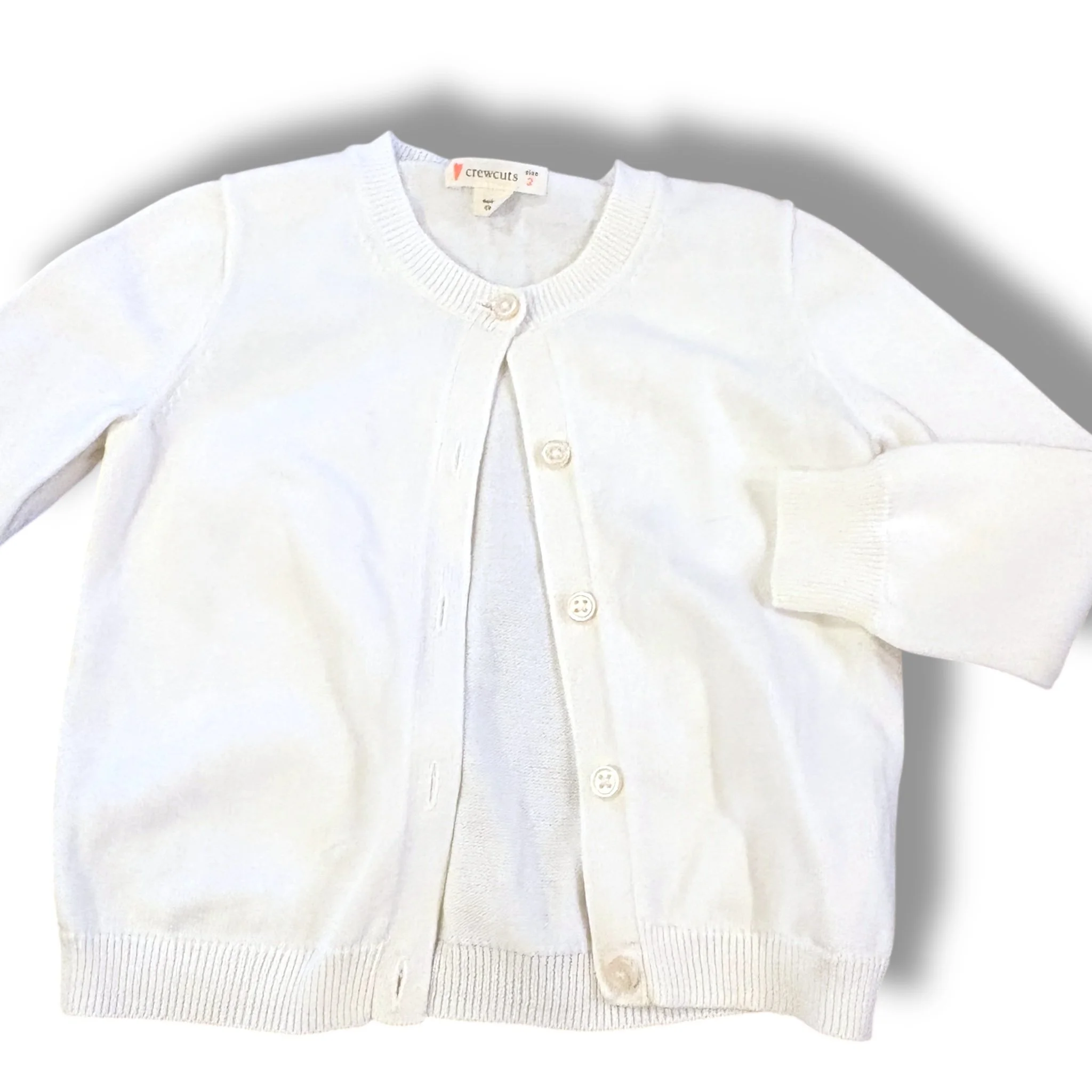 Size 2 Crewcuts white cardigan