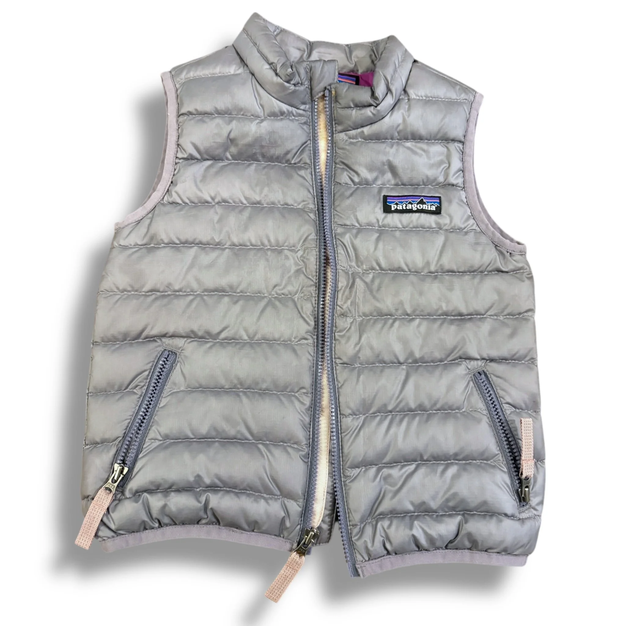 Size 2 Patagonia light purple puffer vest with purple lining