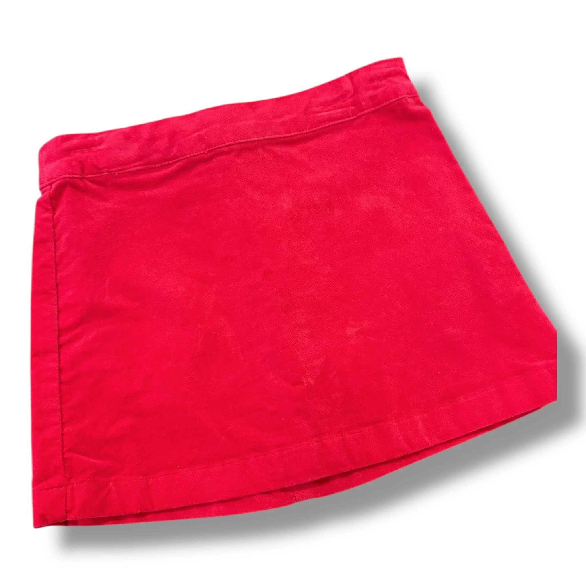Size 4 Copper key red velvet skirt, NWT