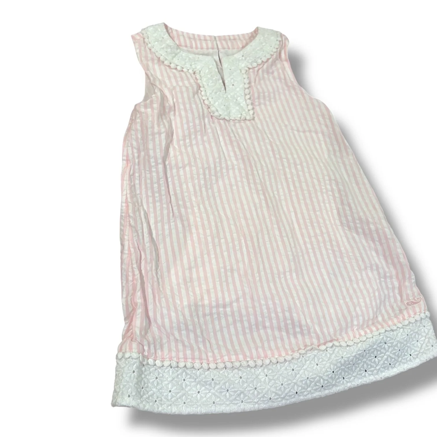 Size 6X Ralph Lauren pink/white seersucker jumper