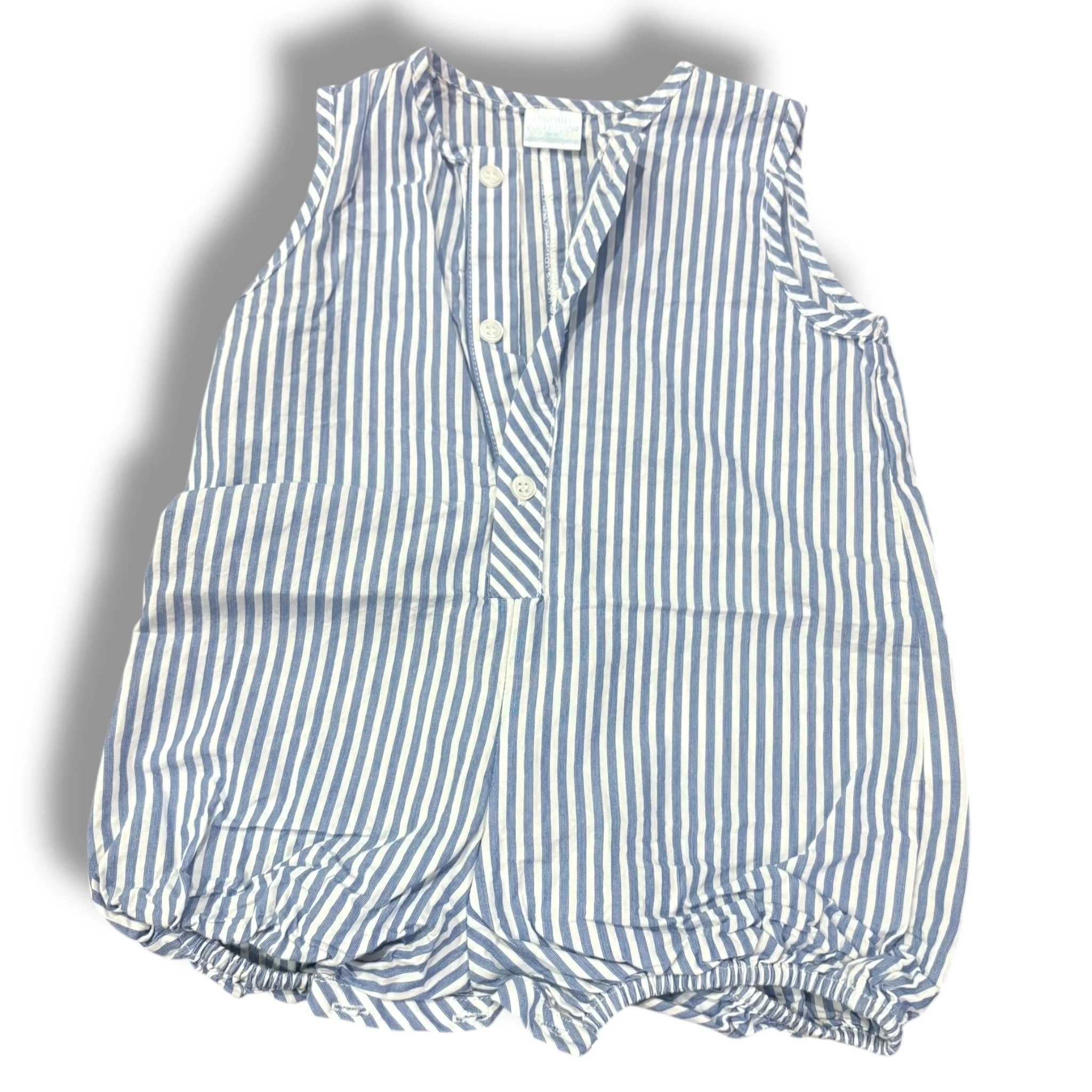 Size 18 month Edgehill collection blue/white stripe henley bubble