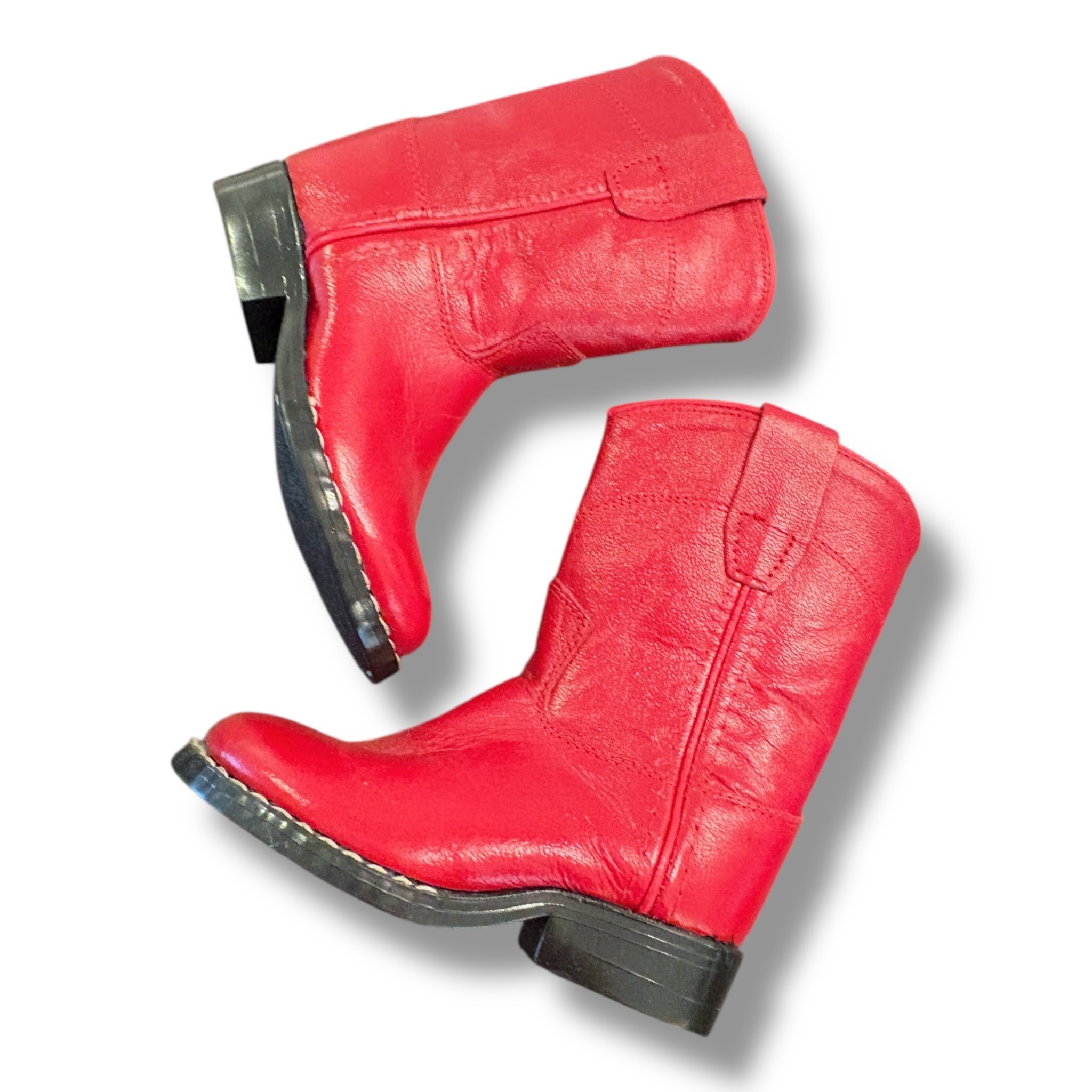 SIze 5 toddler Old west red boots, scuffs