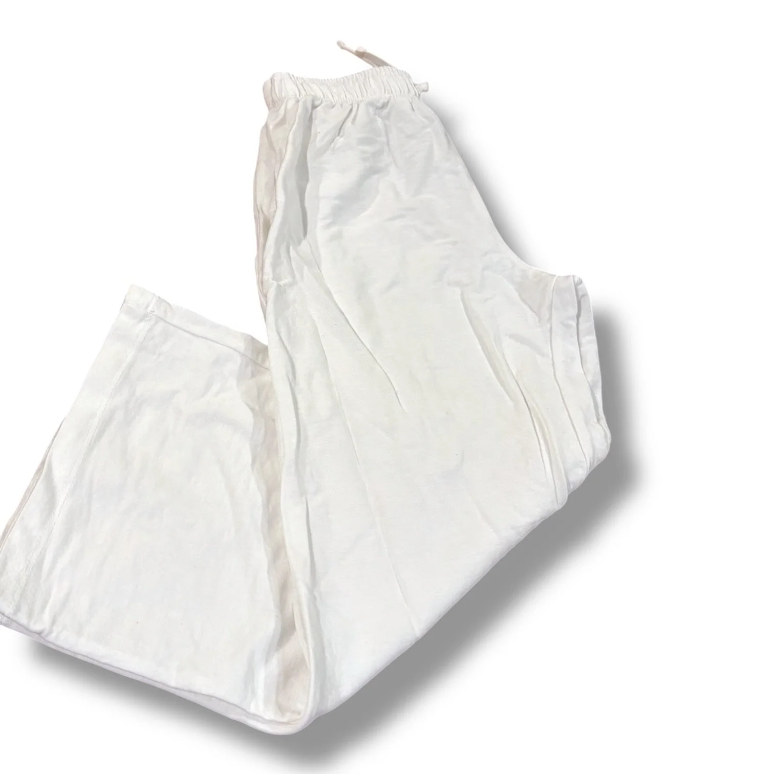 Size 8 Zara white linen drawstring pants