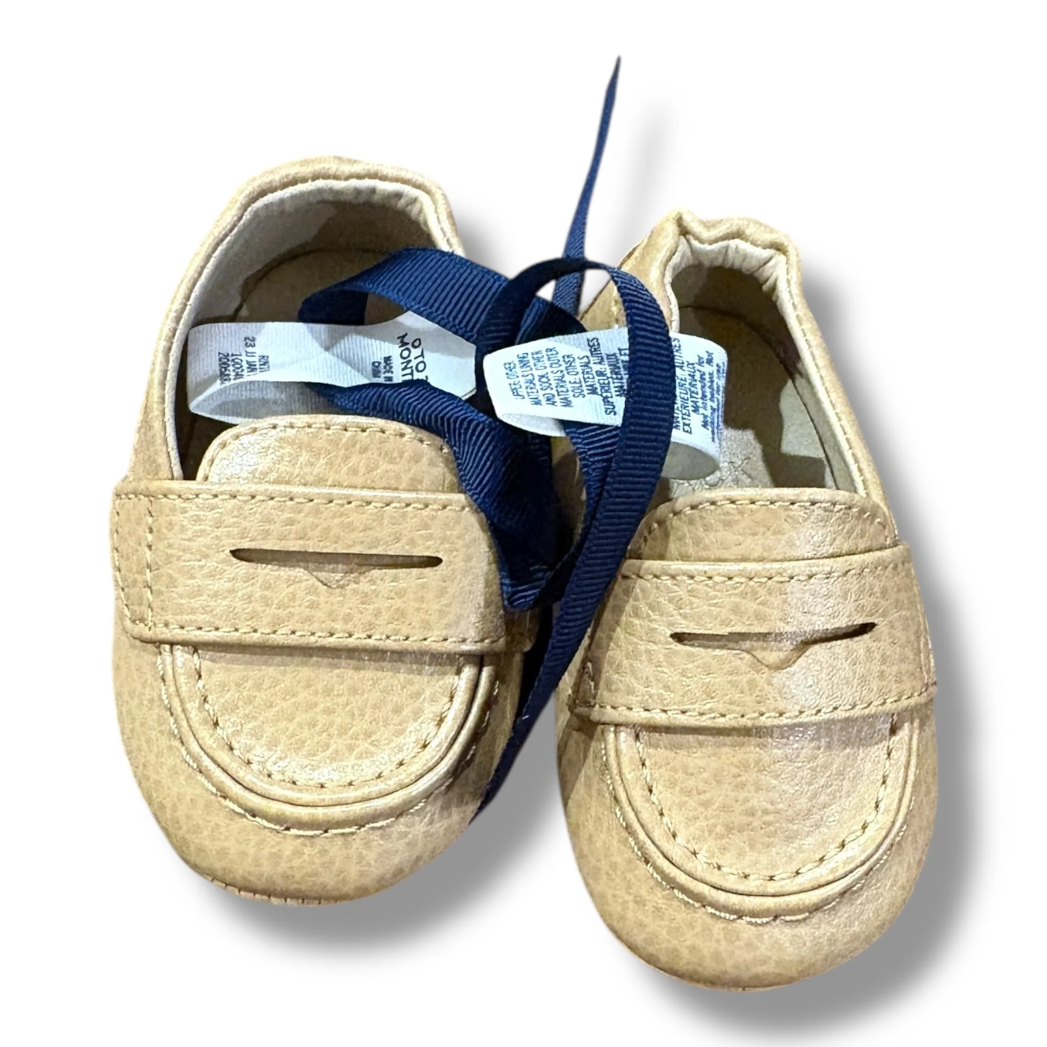 0-3 month Janie and jack tan loafers NWT