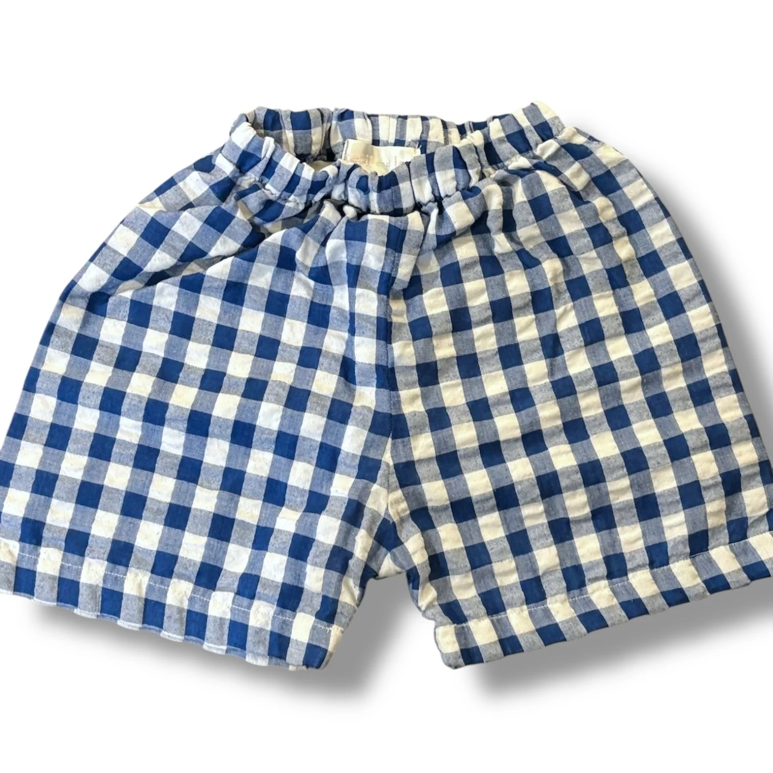 Size 5 Cecil and Lou royal blue/white gingham pull-on shorts