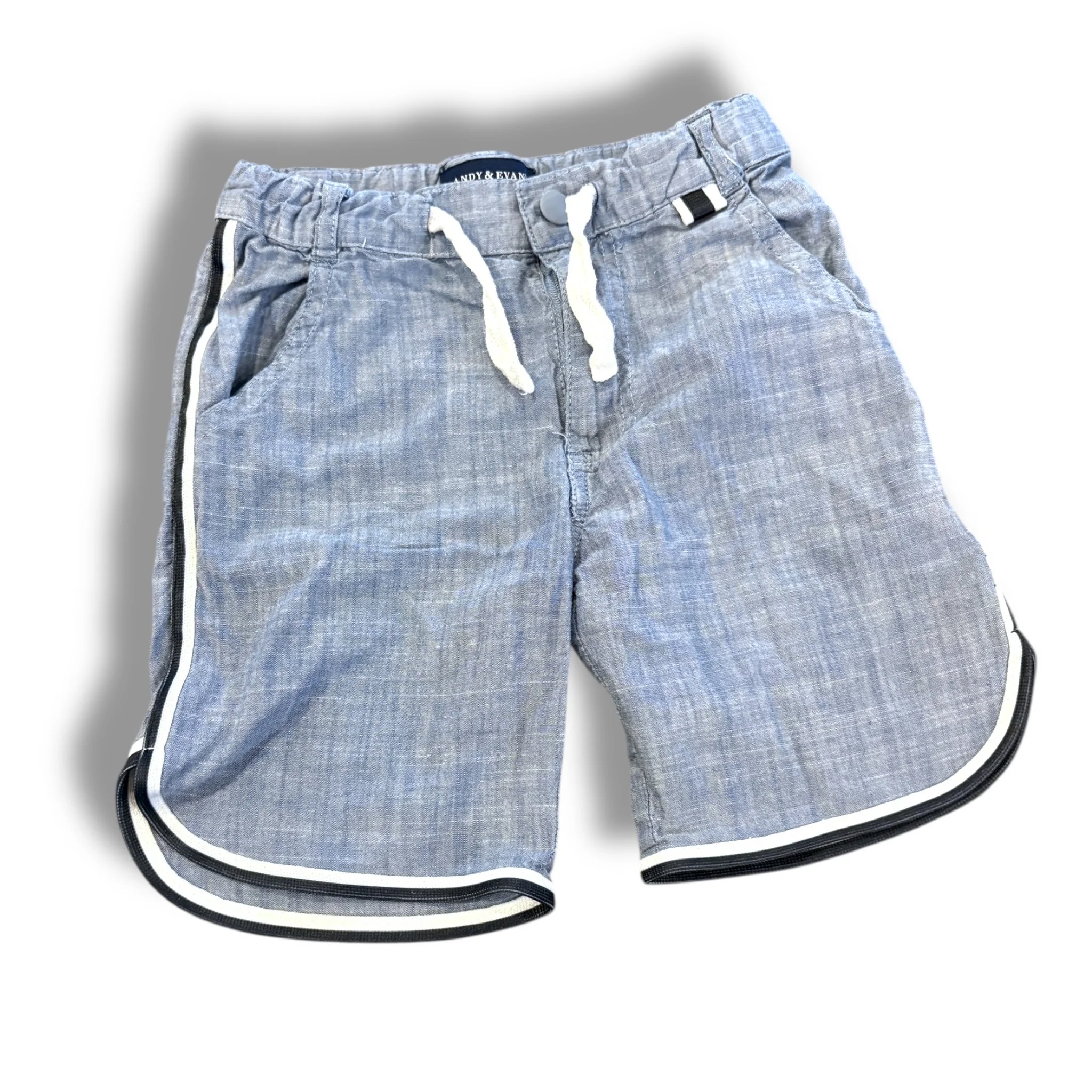Size 4 Andy and evan chambray shorts, navy trim