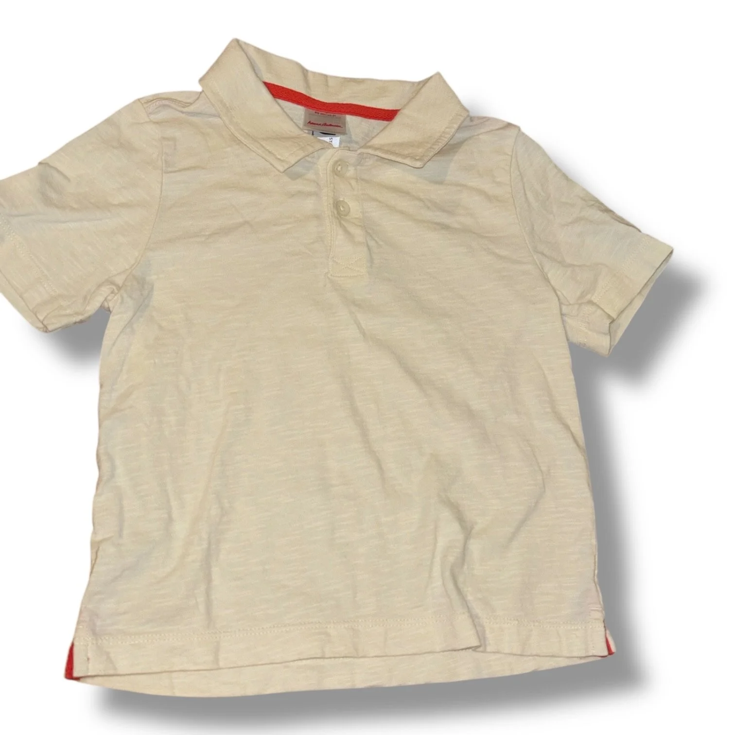 Size 3T Hanna Andersson cream slub polo