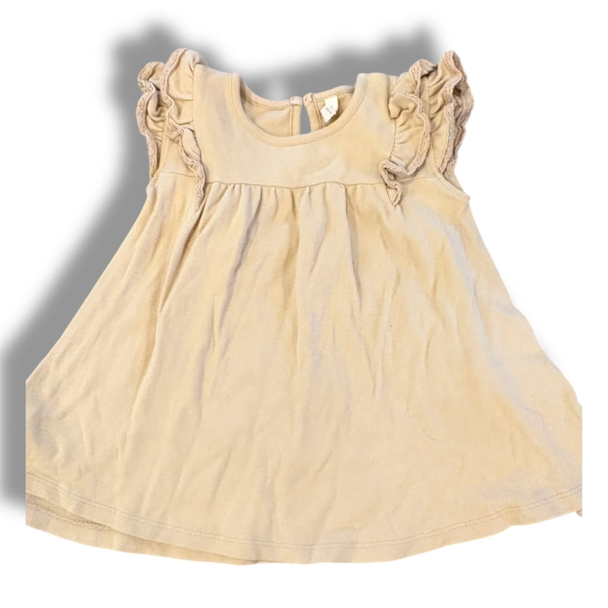 18-24 month Quincy mae tan knit tank dress