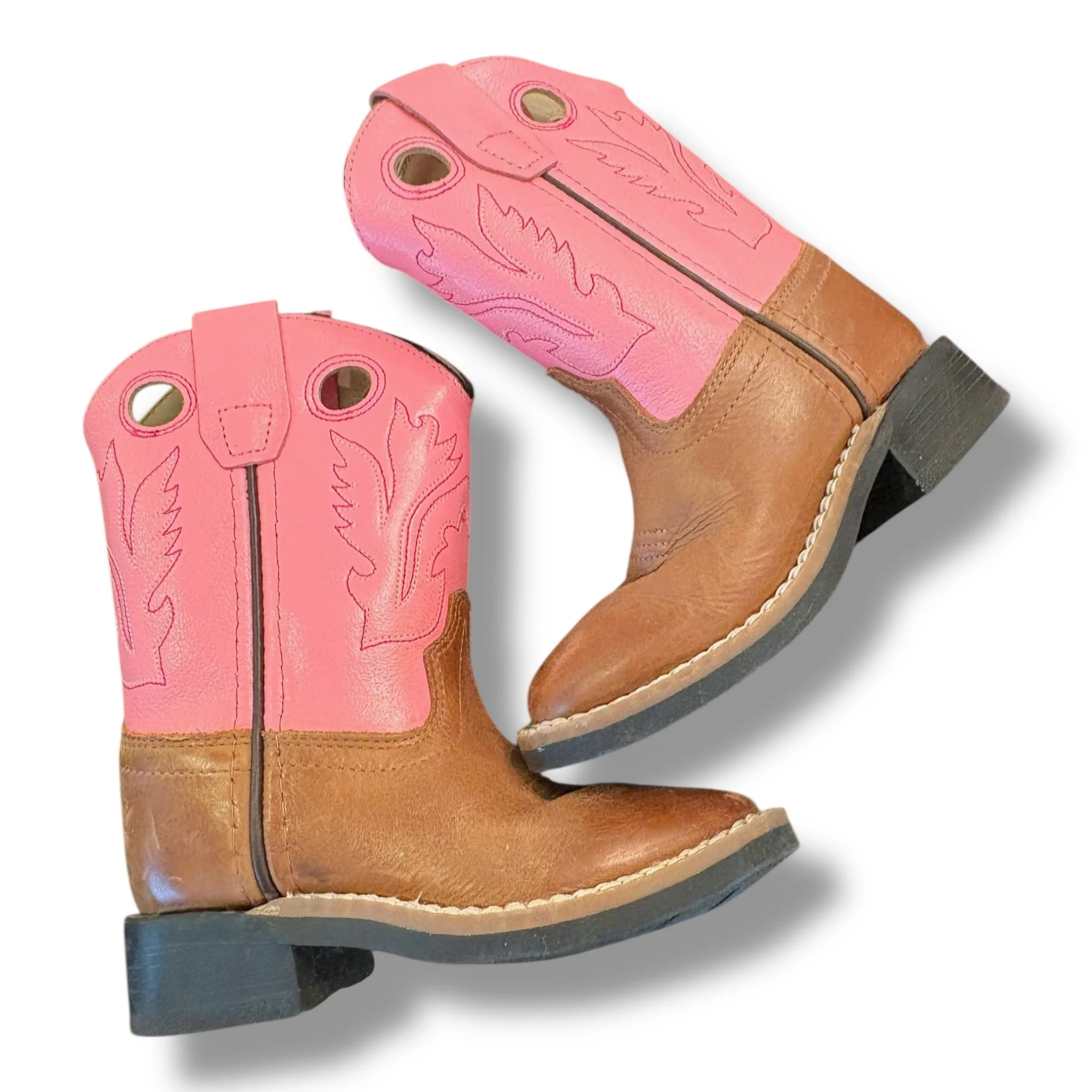 SIze 6.5 toddler Old west pink/brown boots
