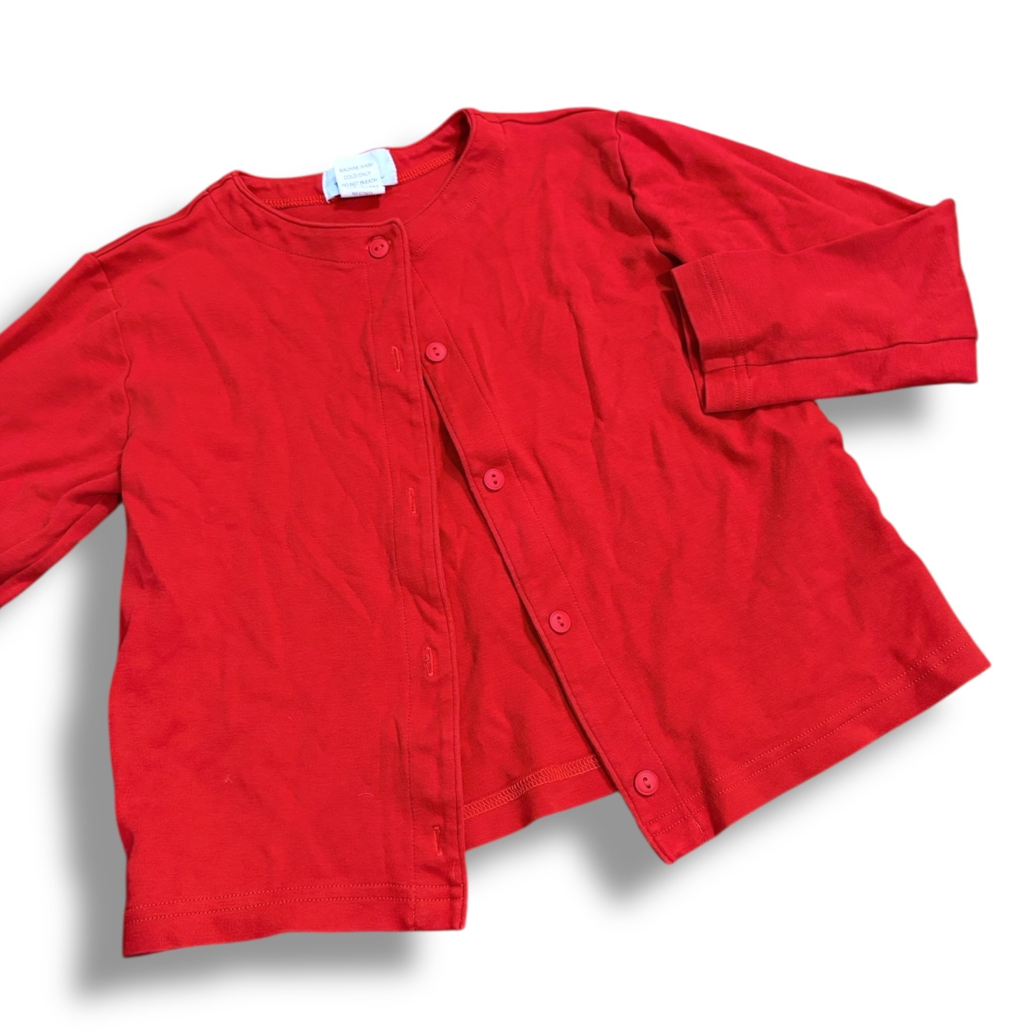 Size 8 Florence eiseman red knit cardigan