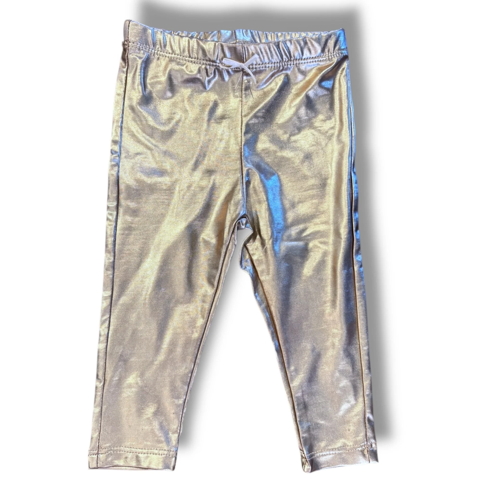 Size 3-6 Pink chicken gold leggings