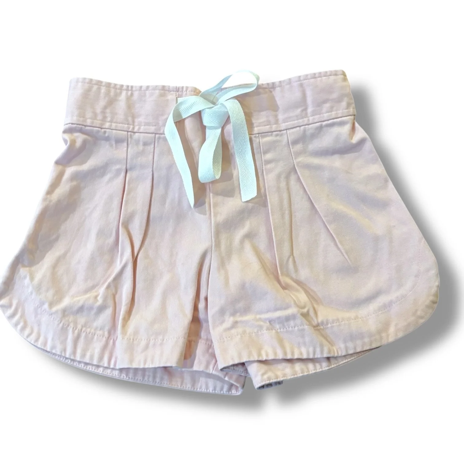 Size 10 Bella Bliss light pink drawstring chino shorts
