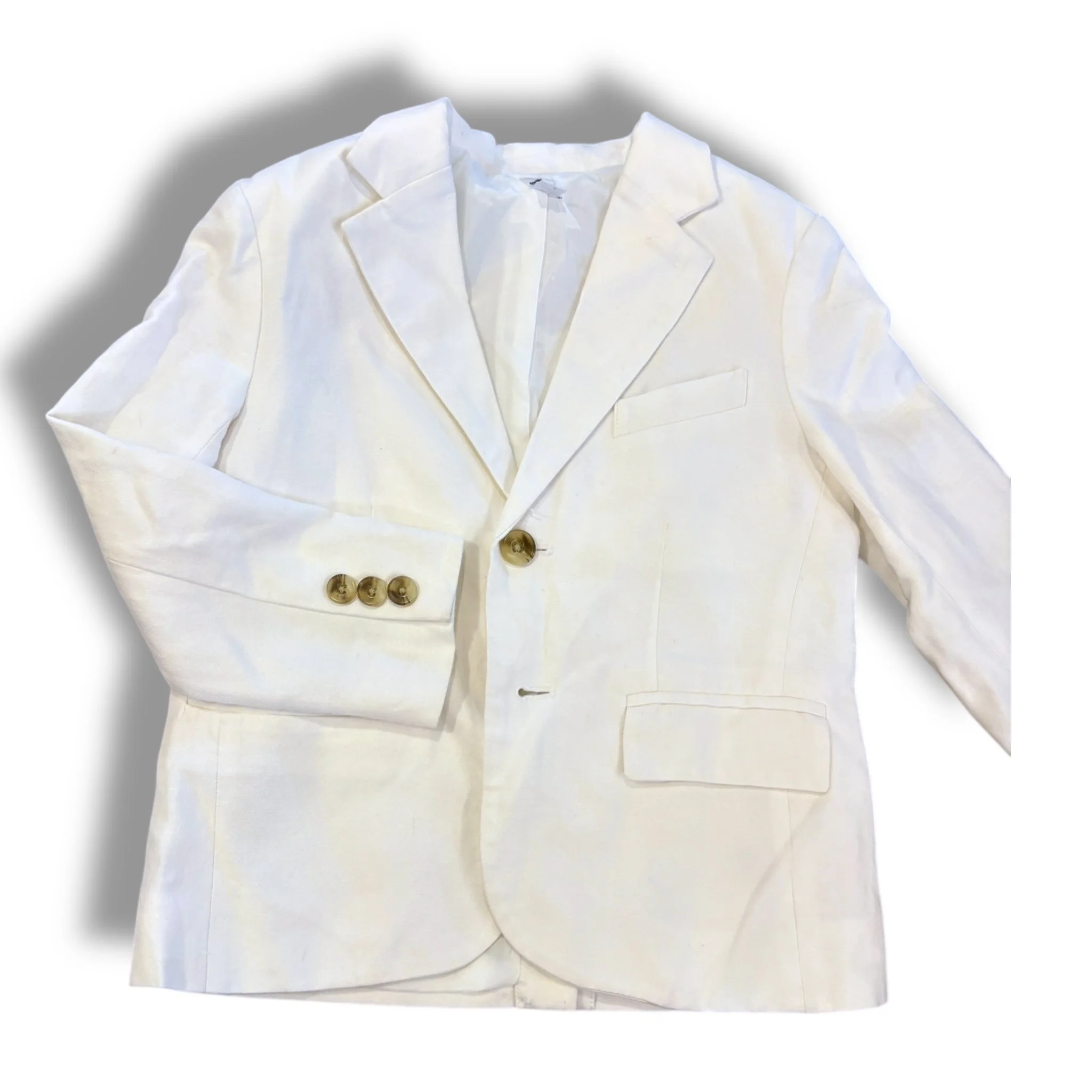 Size 4 Janie and jack white linen blazer