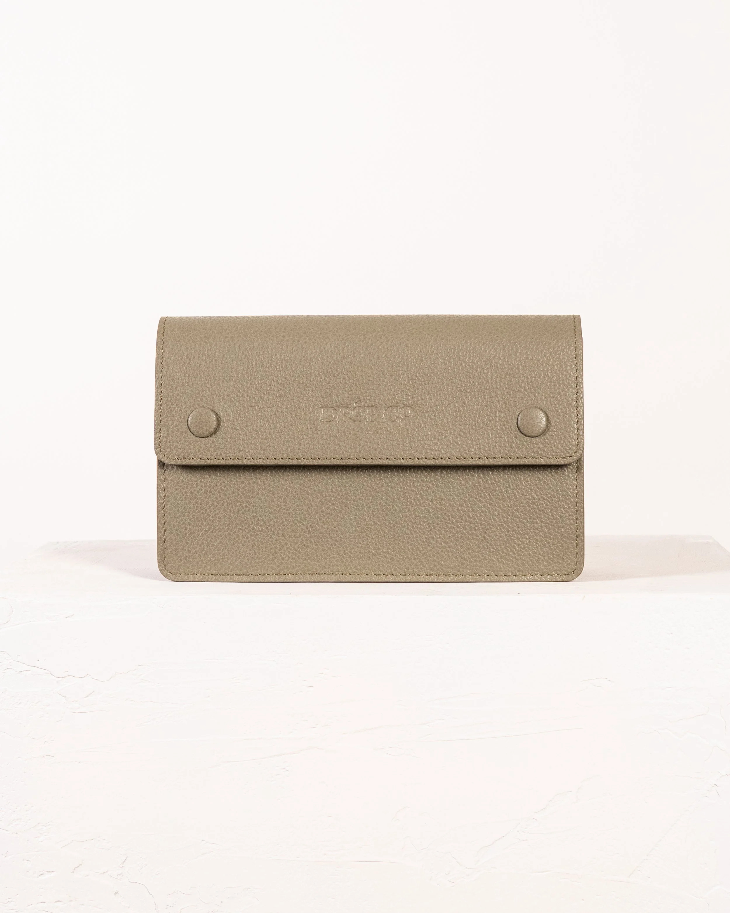 Mini crossbody - Olive pebbled